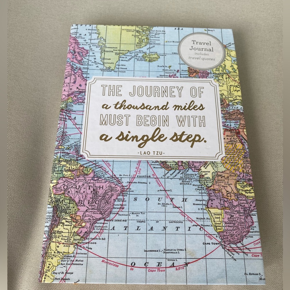 Brand New Travel 🧳 Journal - Hardcover - World 🌎 Map Cover
